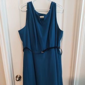 Mid Length Turquoise Dress - Alyx